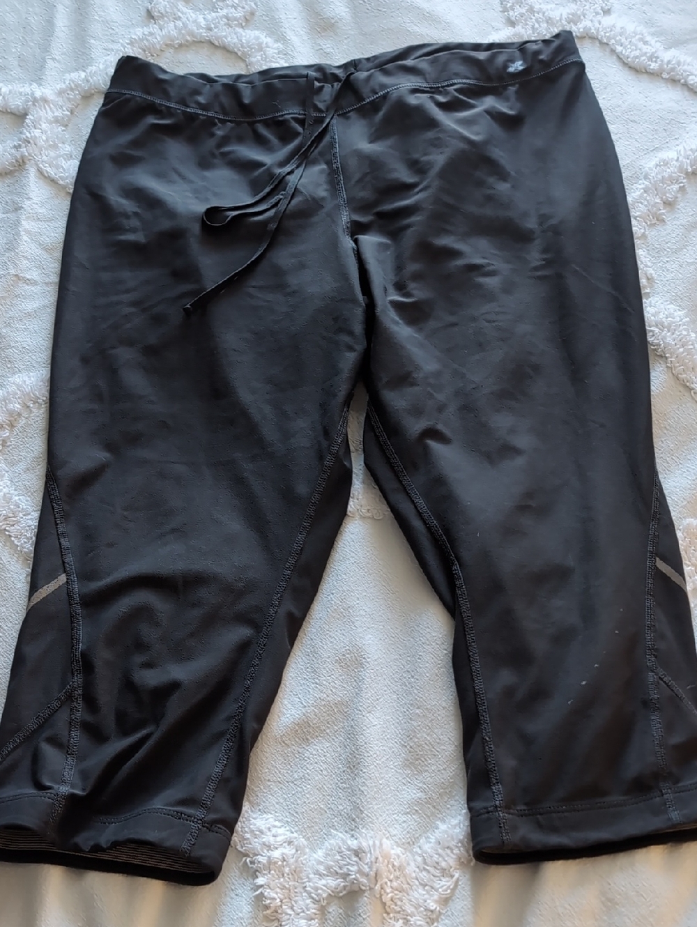 Dark Gray Athletic Capri Leggings